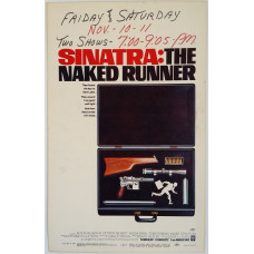 The Naked Runner - Original 1967 Warner Bros Window Card